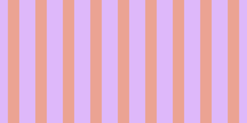 #deb8fa, #eba393 vertical lines, thirty-seven pixels wide, fifty-two pixels apart