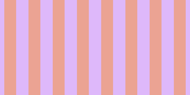 #deb8fa, #eba393 vertical lines, fifty pixels wide, fifty-two pixels apart