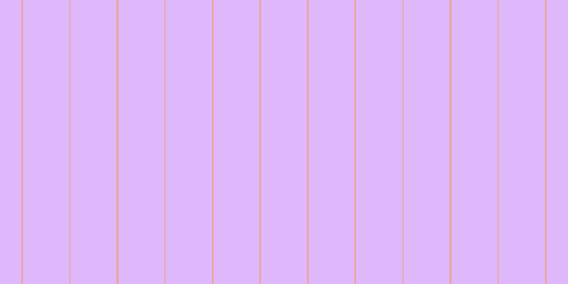 #deb8fa, #eba393 vertical lines, two pixels wide, sixty-five pixels apart