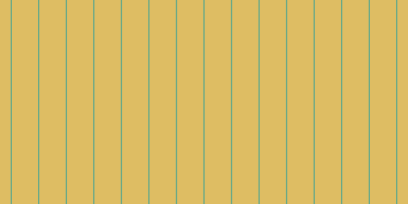#debd63, #46a393 vertical lines, two pixels wide, fifty-two pixels apart