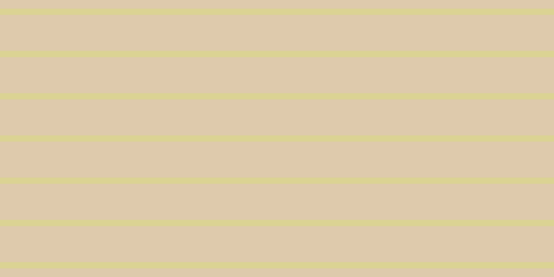 #decaac, #dbd393 horizontal lines, nine pixels wide, fifty-two pixels apart