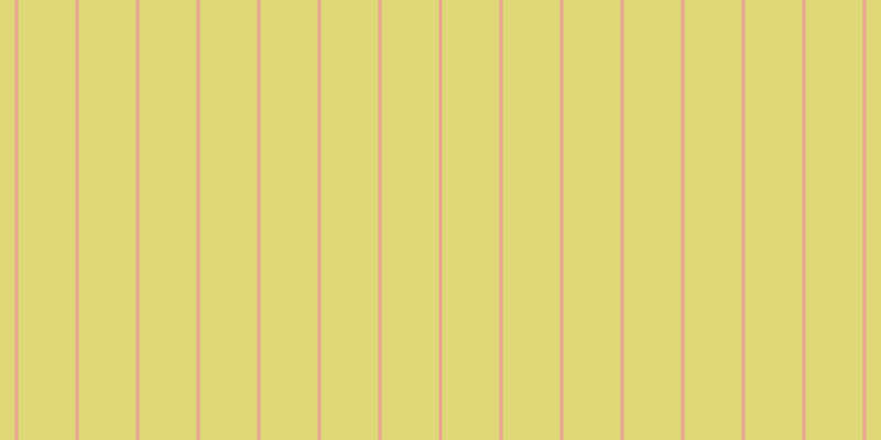 #ded976, #eba393 vertical lines, three pixels wide, fifty-two pixels apart