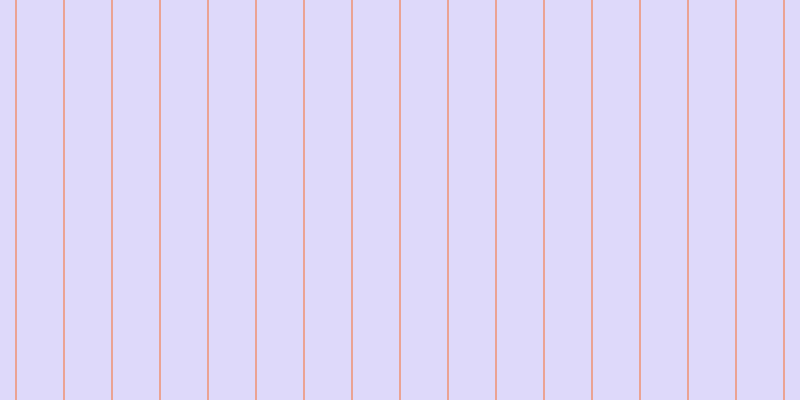 #ded9fa, #eba393 vertical lines, two pixels wide, forty-six pixels apart