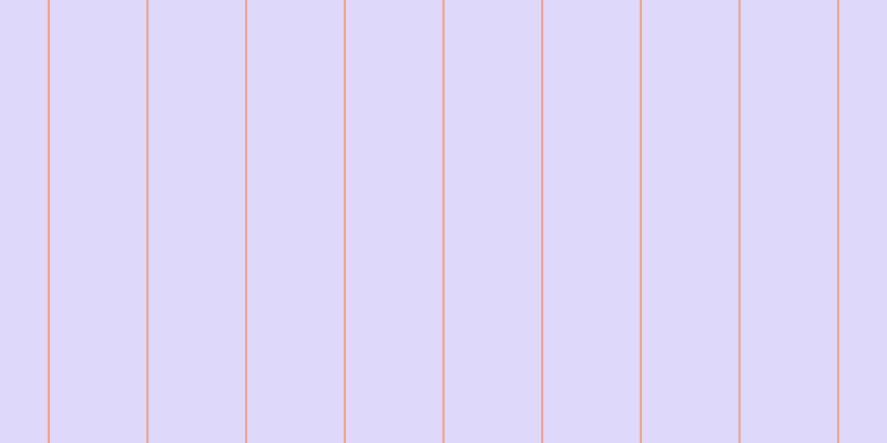 #ded9fa, #eba393 vertical lines, two pixels wide, eighty-seven pixels apart