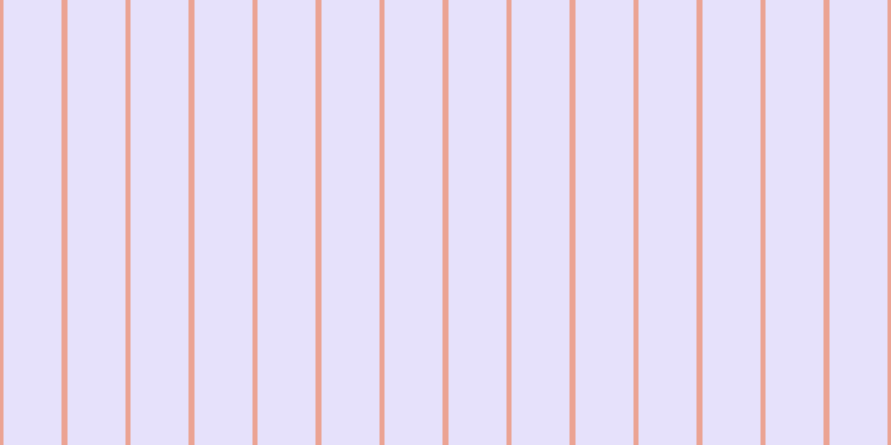 #ded9fa (75%), #eba393 vertical lines, five pixels wide, fifty-two pixels apart