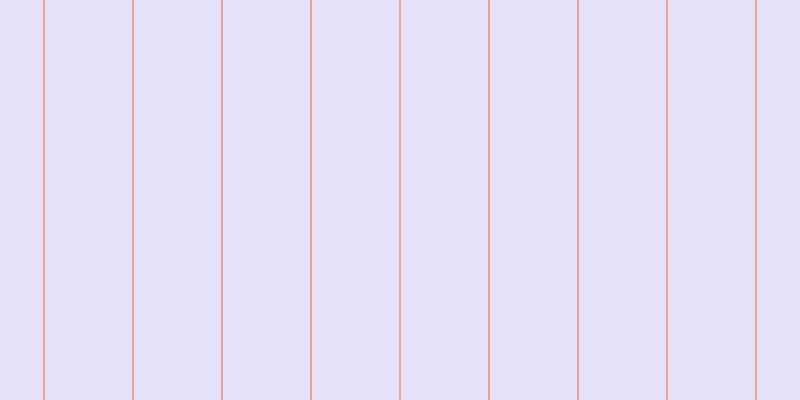#ded9fa (75%), #eba393 vertical lines, two pixels wide, eighty-seven pixels apart