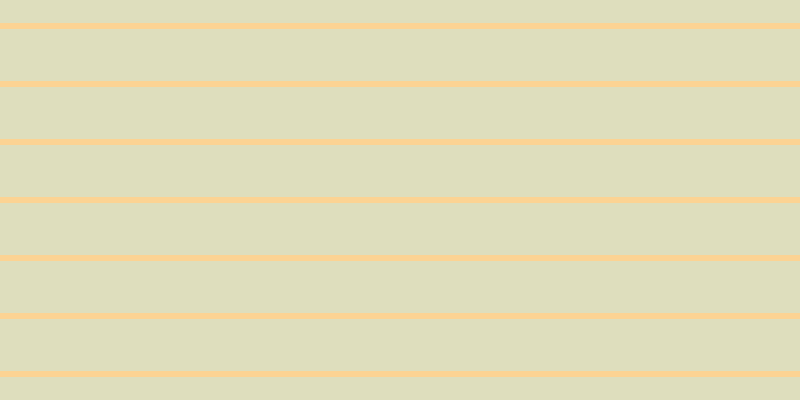 #dedebd, #fcd393 horizontal lines, six pixels wide, fifty-two pixels apart