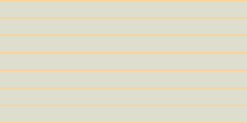 #dedece, #fcd393 horizontal lines, five pixels wide, fifty-two pixels apart