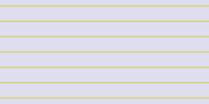 #dedeef, #dbd393 horizontal lines, seven pixels wide, fifty-two pixels apart
