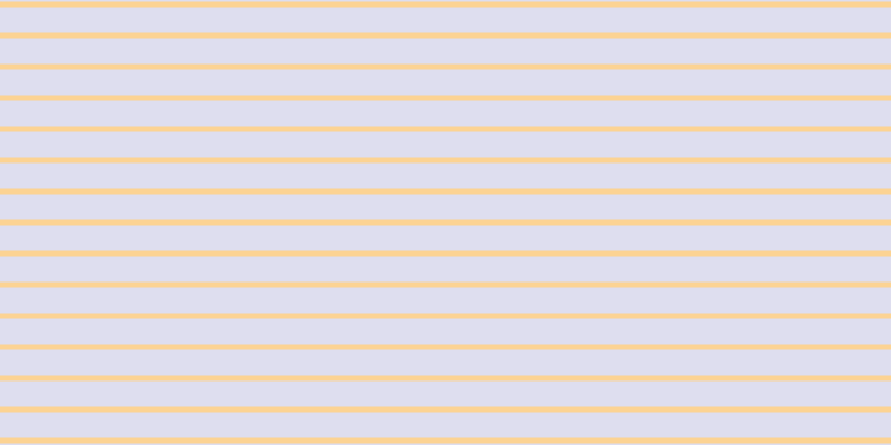 #dedeef, #fcd393 horizontal lines, five pixels wide, twenty-three pixels apart