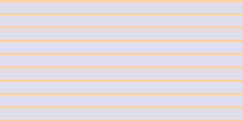 #dedeef, #fcd393 horizontal lines, seven pixels wide, thirty-seven pixels apart