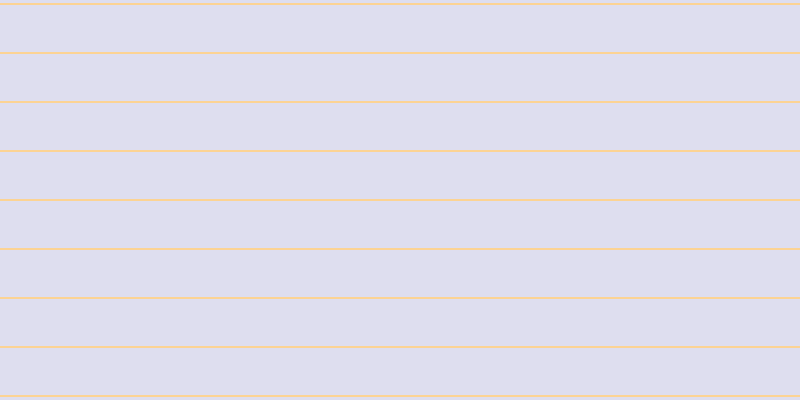#dedeef, #fcd393 horizontal lines, two pixels wide, forty-seven pixels apart