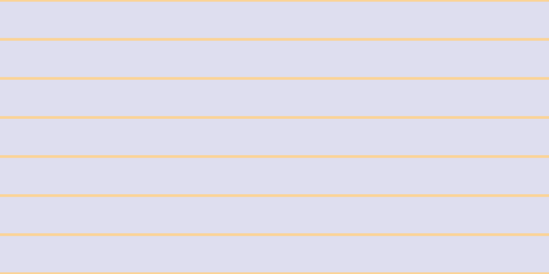 #dedeef, #fcd393 horizontal lines, four pixels wide, fifty-three pixels apart