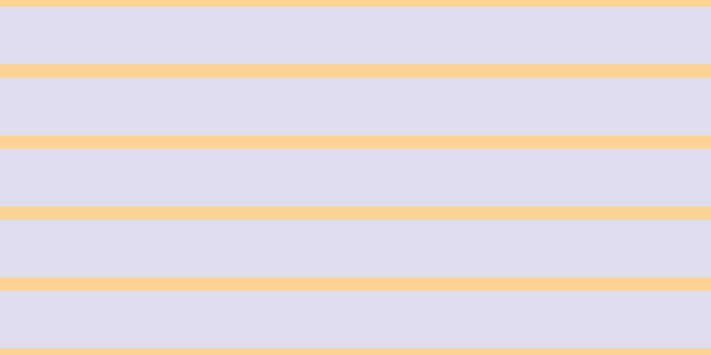 #dedeef, #fcd393 horizontal lines, fifteen pixels wide, sixty-five pixels apart