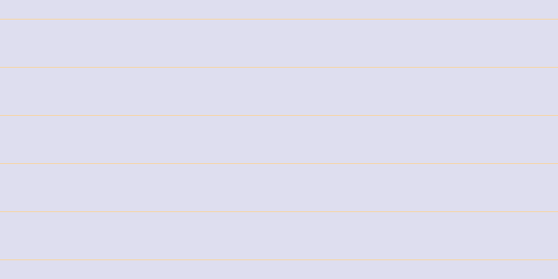 #dedeef, #fcd393 horizontal lines, one pixels wide, sixty-eight pixels apart