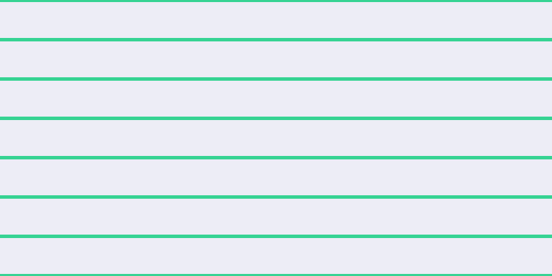 #dedef0 (50%), #36d393 horizontal lines, five pixels wide, fifty-two pixels apart