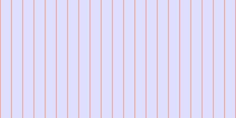 #dedeff, #eba393 vertical lines, three pixels wide, thirty-five pixels apart