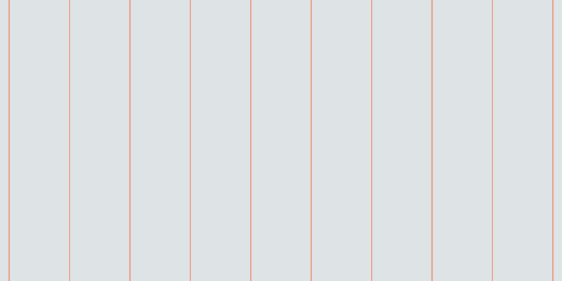 #dee4e5, #eba393 vertical lines, two pixels wide, eighty-four pixels apart