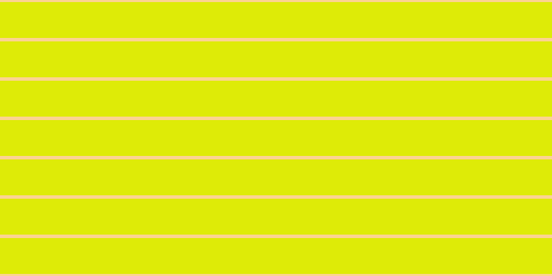 #deeb07, #fcd393 horizontal lines, five pixels wide, fifty-two pixels apart