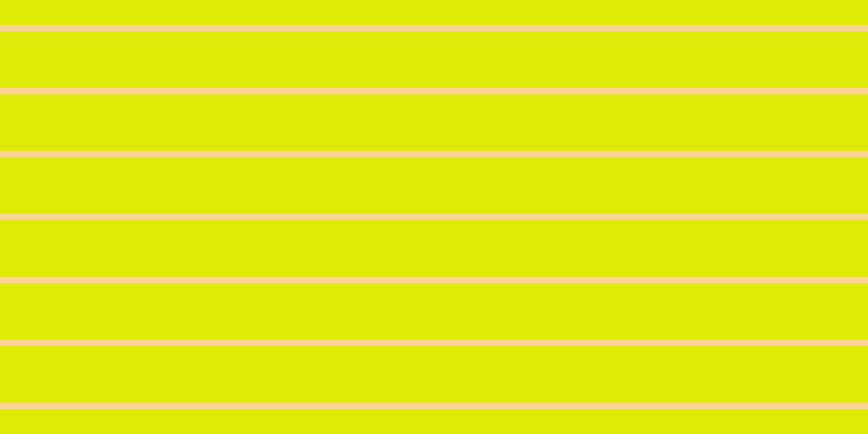 #deeb07, #fcd393 horizontal lines, six pixels wide, fifty-two pixels apart