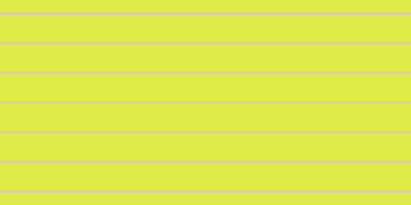 #deeb49, #dbd393 horizontal lines, six pixels wide, fifty-two pixels apart