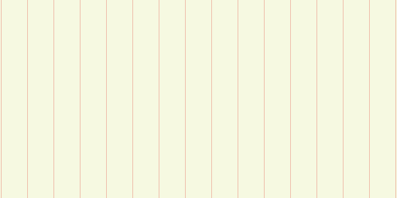 #deeb8b (25%), #eba393 vertical lines, one pixels wide, fifty-two pixels apart