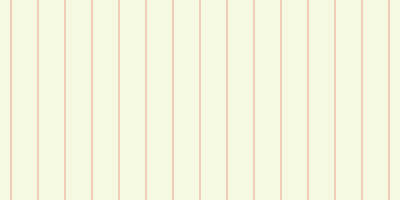 #deeb8b (25%), #eba393 vertical lines, two pixels wide, fifty-two pixels apart