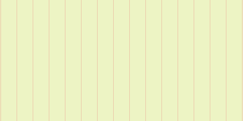 #deeb8b (50%), #eba393 vertical lines, one pixels wide, fifty-two pixels apart