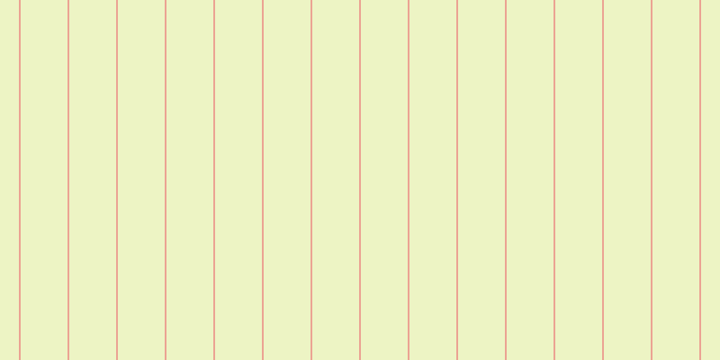 #deeb8b (50%), #eba393 vertical lines, two pixels wide, fifty-two pixels apart