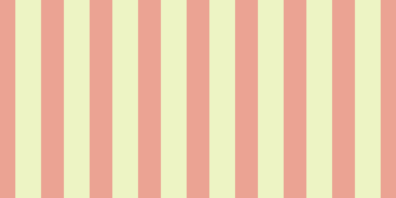 #deeb8b (50%), #eba393 vertical lines, forty-six pixels wide, fifty-two pixels apart