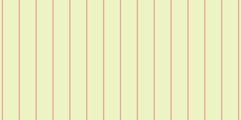 #deeb8b (50%), #eba393 vertical lines, four pixels wide, fifty-two pixels apart