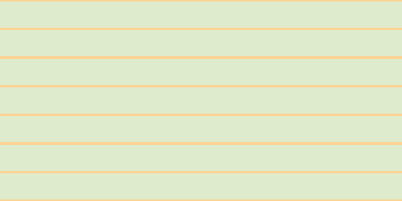 #deebcd, #fcd393 horizontal lines, five pixels wide, fifty-two pixels apart
