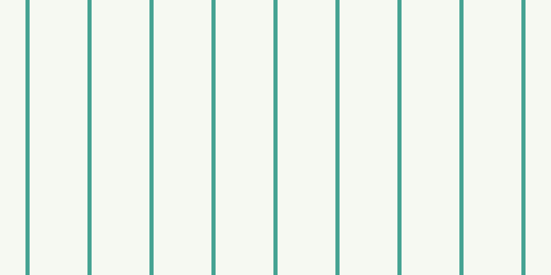 #deebcd (25%), #46a393 vertical lines, six pixels wide, eighty-four pixels apart
