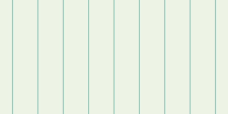 #deebcd (50%), #46a393 vertical lines, two pixels wide, eighty-seven pixels apart