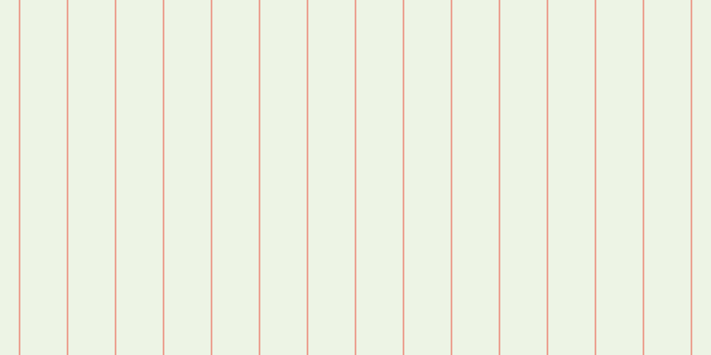 #deebcd (50%), #eba393 vertical lines, two pixels wide, fifty-two pixels apart