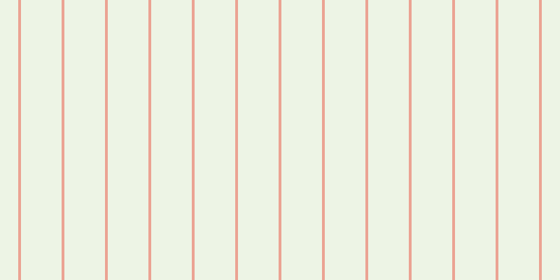 #deebcd (50%), #eba393 vertical lines, four pixels wide, fifty-eight pixels apart