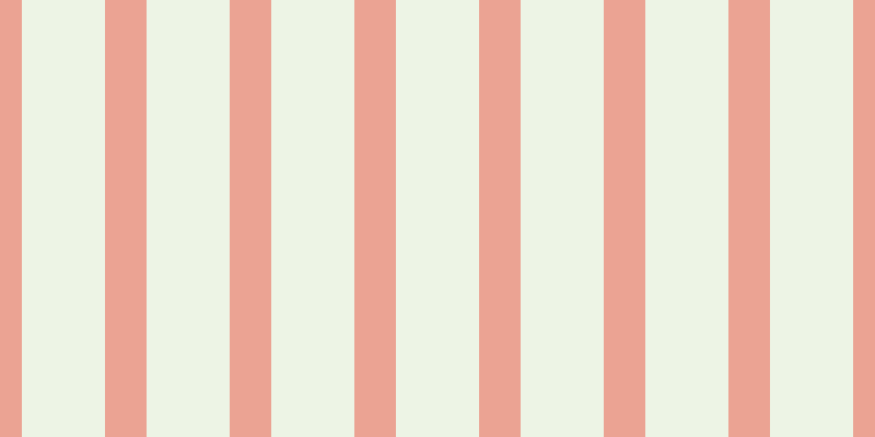 #deebcd (50%), #eba393 vertical lines, thirty-eight pixels wide, seventy-six pixels apart