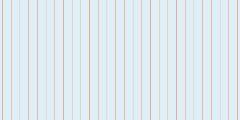 #deeff6, #eba393 vertical lines, two pixels wide, twenty-seven pixels apart