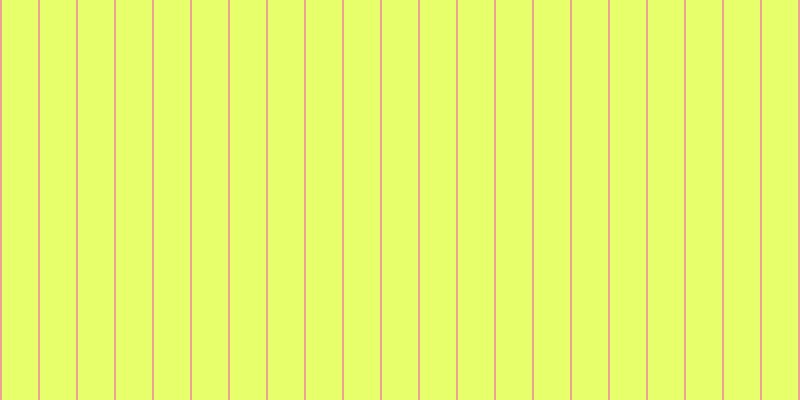 #deff3b (75%), #eba393 vertical lines, two pixels wide, thirty-six pixels apart