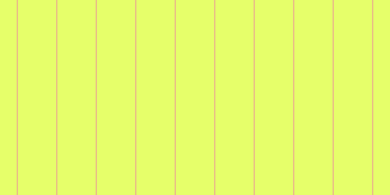 #deff3b (75%), #eba393 vertical lines, two pixels wide, seventy-nine pixels apart