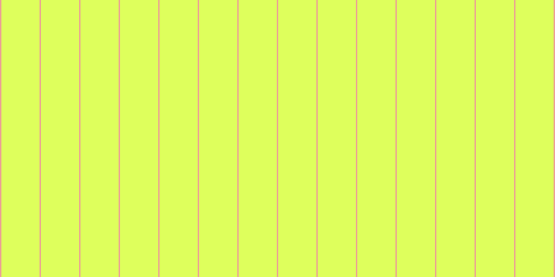 #deff5c, #eba393 vertical lines, two pixels wide, fifty-five pixels apart