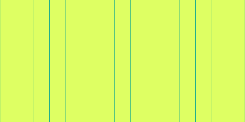 #deff63, #04a393 vertical lines, one pixels wide, fifty-two pixels apart