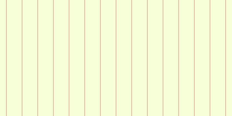 #deff63 (25%), #eba393 vertical lines, two pixels wide, fifty-two pixels apart
