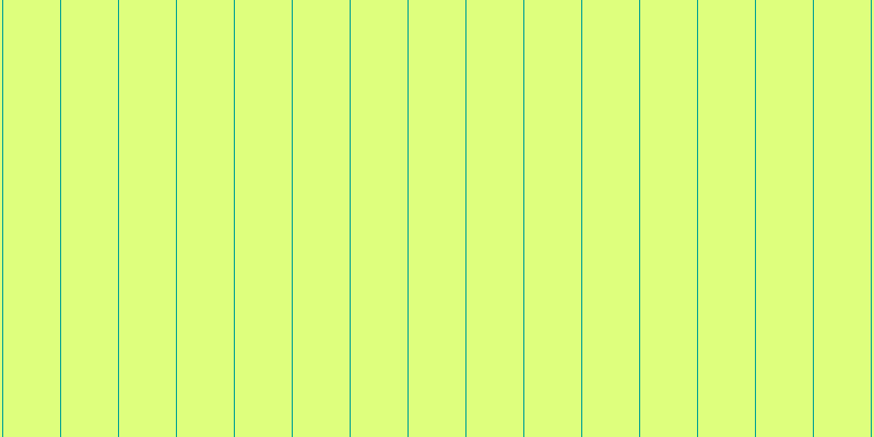 #deff7d, #04a393 vertical lines, one pixels wide, fifty-two pixels apart