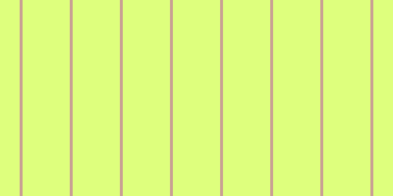 #deff7d, #caa393 vertical lines, six pixels wide, ninety-six pixels apart