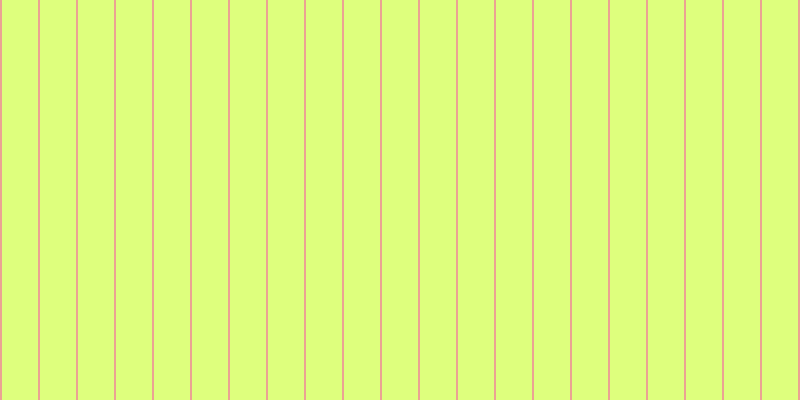 #deff7d, #eba393 vertical lines, two pixels wide, thirty-six pixels apart