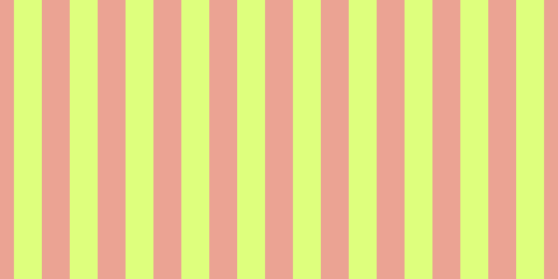 #deff7d, #eba393 vertical lines, forty pixels wide, forty pixels apart
