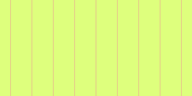 #deff7d, #eba393 vertical lines, two pixels wide, eighty-seven pixels apart