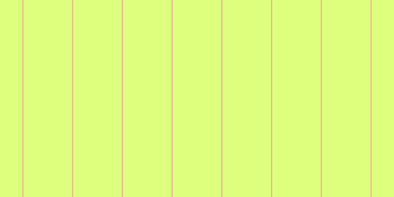 #deff7d, #eba393 vertical lines, two pixels wide, ninety-nine pixels apart