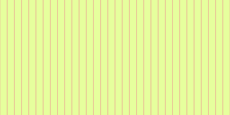 #deff7d (75%), #eba393 vertical lines, two pixels wide, twenty-three pixels apart